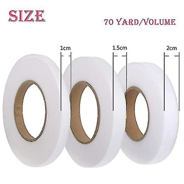 5 Ruller Jern-på Hemming Tape Ingen Sy Hot Melt 10mm
