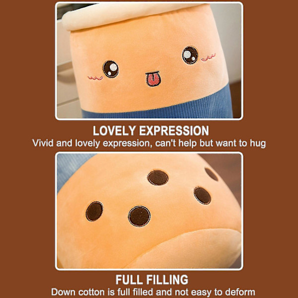 Leke 22cm 3D Søt og Myk Frukt Melkete Plush Leke Melkete Dukke Dukke Blue