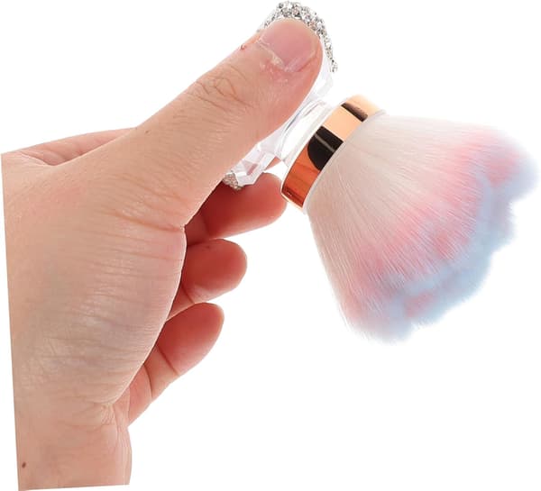 Fluffy neglestøvbørste til makeupapplikation, bløde, behagelige børster