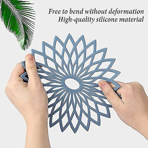 Silikon Underkoppe Mat Multi Blomst Trivet Isoleret Fleksibel