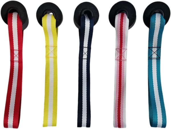 5st Färgglada Dragrep Dörrspänne Stretchband Set, Mångsidig Träningsutrustning