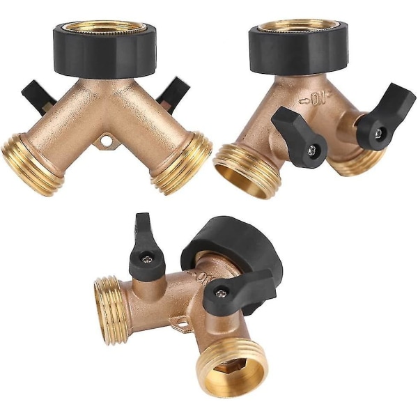 3/4 Y-Formet 2-Vejs Messing Have Slangeforbindelse Tap Splitter