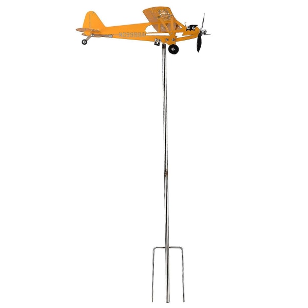 Utomhus metall flygplan Weathervane Wind Spinner Indikator