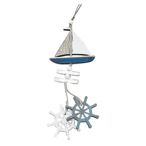 Ocean Style tre hengende ornamenter Ship Fish Oceanic Series Craft anheng