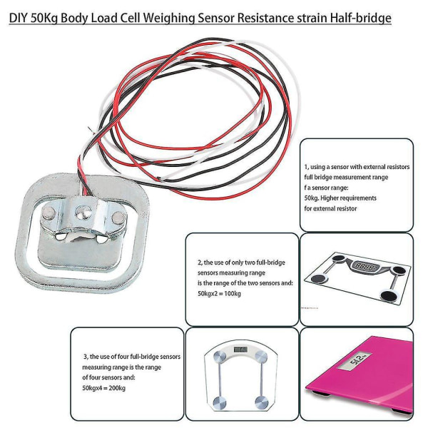 50kg Vægtcelle Sensor Modstand Halvbro