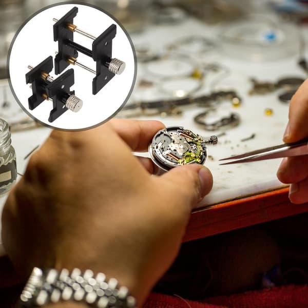 Urverksbas Hållare Klockreparationsverktyg Klockrörelsereparationsmaterial