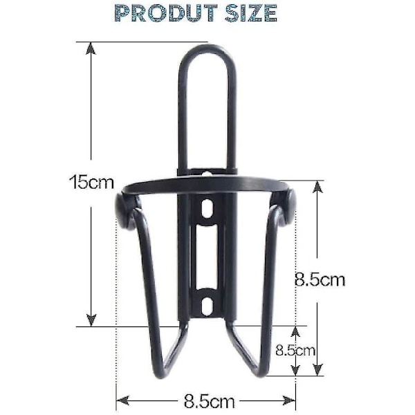 2 stk. Cykel Vandflaskeholder Beslag Justerbar Aluminium
