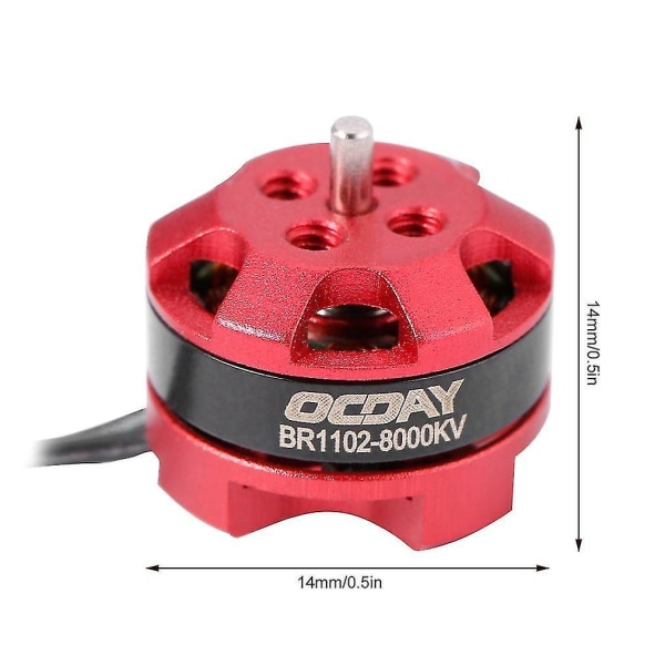 Ocday BR1102 8000KV Motor för 50-80mm Racing Drone