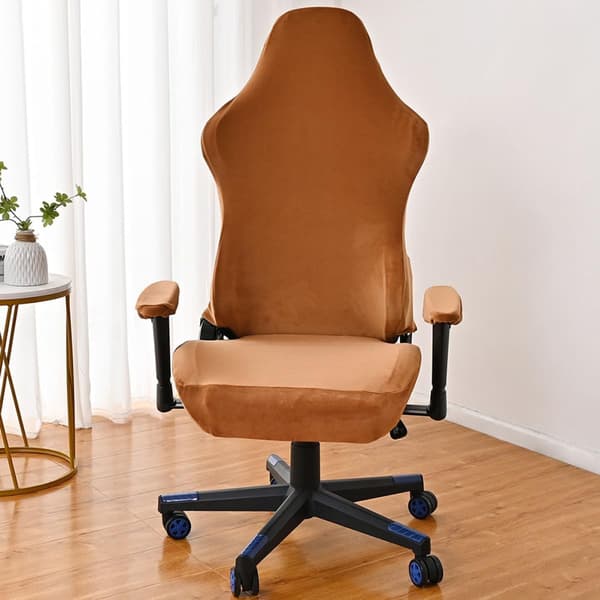 Stretch stolsöverdrag Datorstol Överdrag Elastiskt tyg Polyester Enkel installation