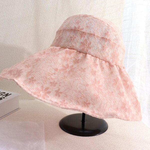 Hinkhatt för Vuxna Utomhussporter Bredbrättad Vikbar Våren Sommarhattar Pink