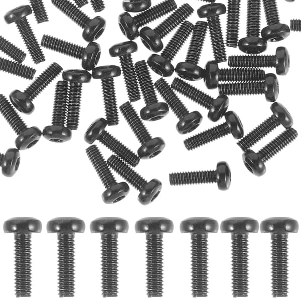 100 stk. Torx-skruer i rustfrit stål til ringeklokke, sorte, til sikkerhedsinstallation