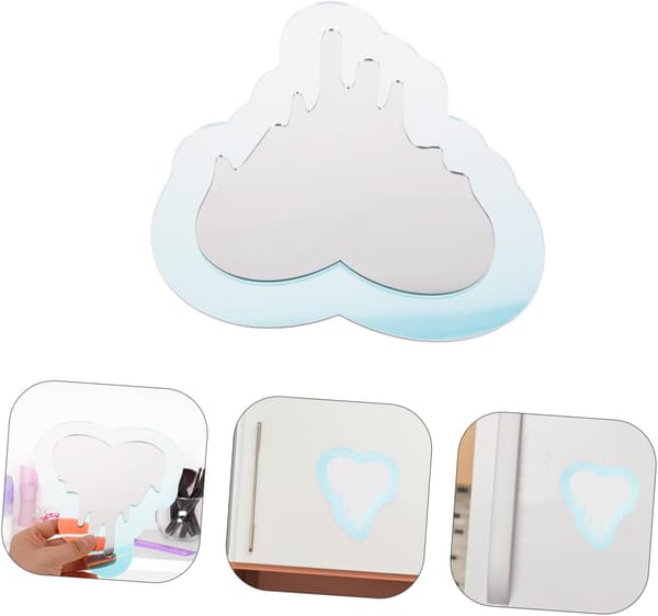 Magnetisk sminkspegel Skåpspegel för tjejer Badrum Hemmakontor Sovrum Magnetisk baksida