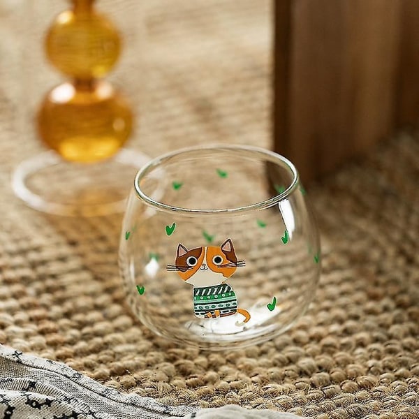 Katt Tumlare Glas Värmebeständig Dricksvatten