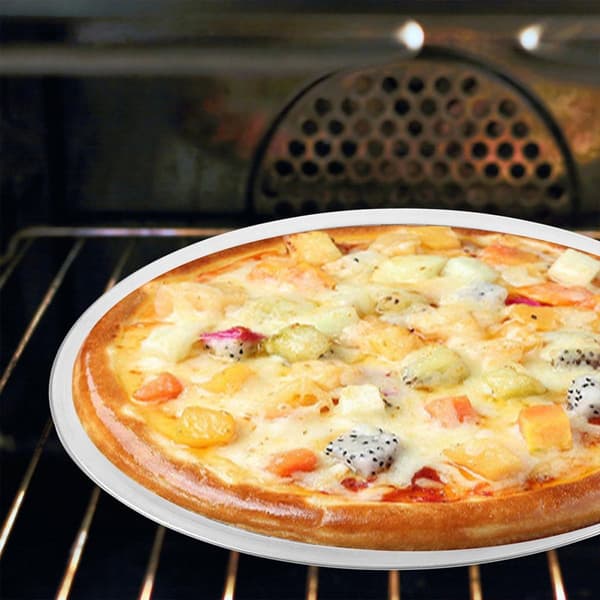 Køkken Pizzaform Pizzaskærm 12-tommer Rund Aluminiumlegering Robust Robust