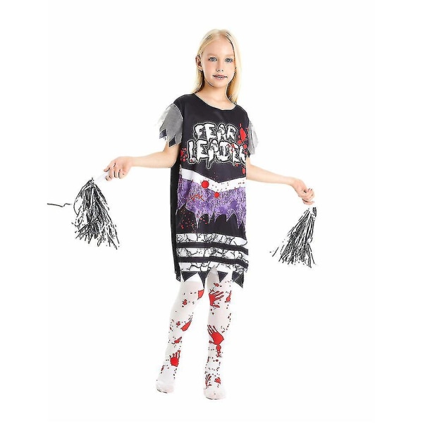 Fearleader Cheerleader Kostume til Piger - Maskerade Kostume L