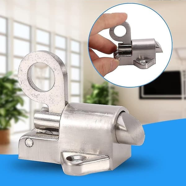 Fjäderbelastad Dörrlås i Aluminium med Återfjädrande Ring