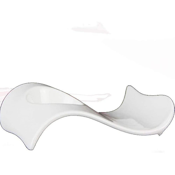Vit Porslin Äggkopp Set Om 2 Elegant Keramik 2-Delat Frukostset Vågor 2 Present