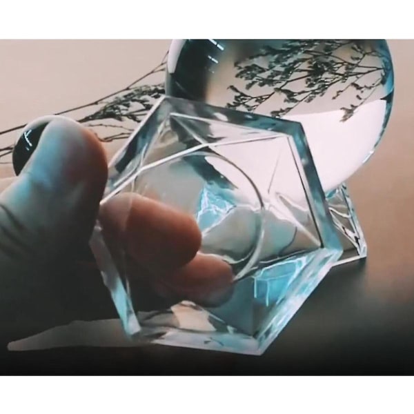 Akryl Transparent Krystallkule Base Feng Shui Ball Ornament Holder Glass Ny Hylle Display Rack Hylle Ornament (3stk)