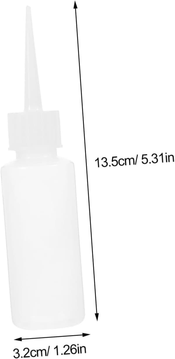 20 stk. plastklemflasker for limapplikator Små påfyllbare dråpeflasker