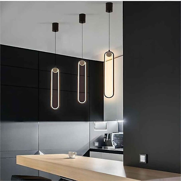 40 cm LED-pendellampe i aluminium, formell og moderne