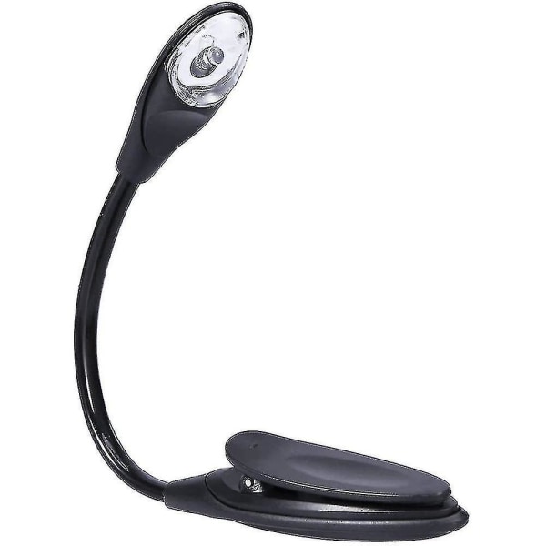 Praktisk bærbar reiseboklesing Mini Led Clip Black