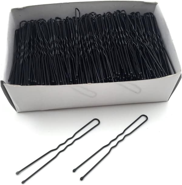 500g Hårnål Svarta Hårklämmor Bobby Pins Enkel Modeform för Flickor