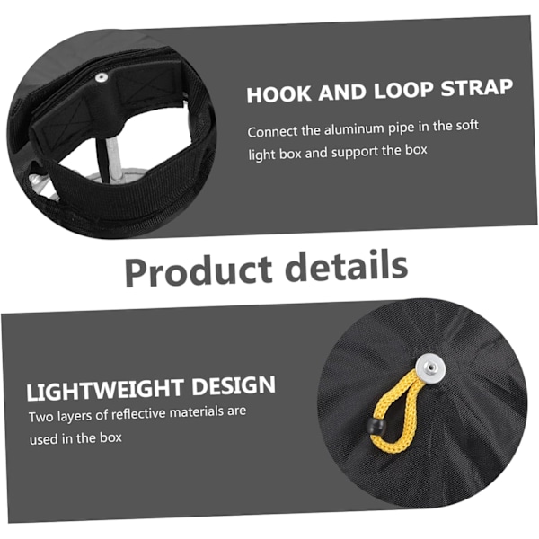 Justerbar Flash Reflektor Softbox Diffuser til Kamera Belysning 45cm