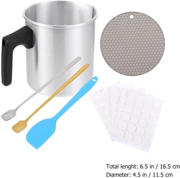 Smeltedigel for stearinlys i rustfritt stål for DIY hjemmelagde stearinlys Enkel å bruke Egnet