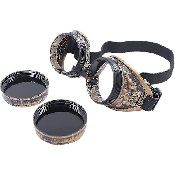Diamantlins Vintage Steampunk Skygglas Svetsning Gotisk-Koppar