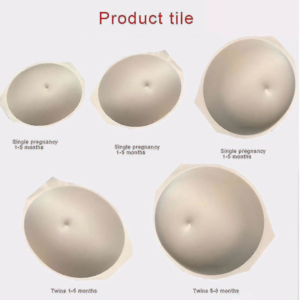 Raskaana olevan vatsan vatsa-bump-näyttelijän rekvisiitta hengittävä lavanäytös L Black