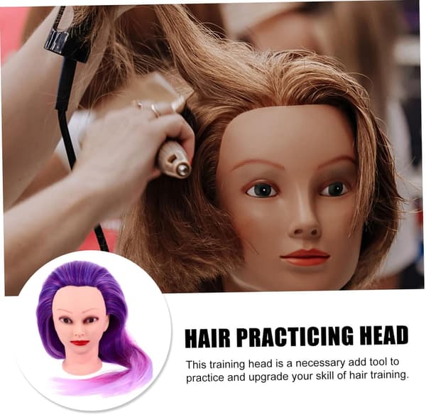 Parykkhodeform Mannequin-hode for hårøvelse og trening for parykkstyling og hårstylinglæring