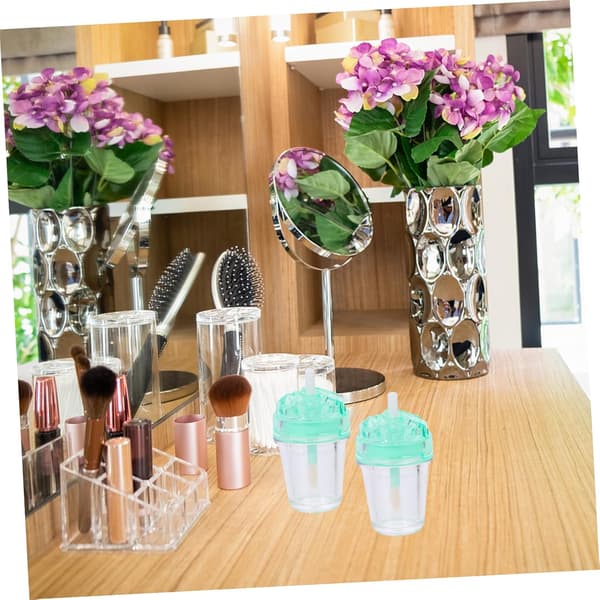 7 stk. påfyllbare lipgloss-tuber med applikatorstav, leppepomadebeholdere egnet
