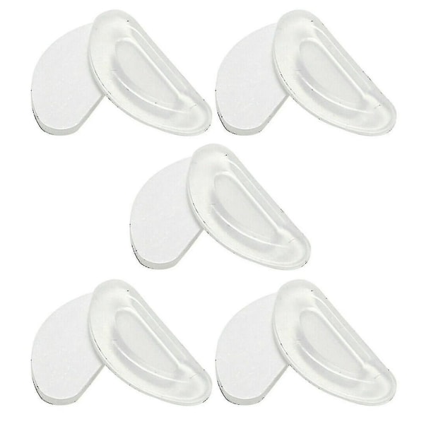 5 Pairs Adhesive Anti-slip Silicone Nose Pad For Eyeglass Spectacle Glasses