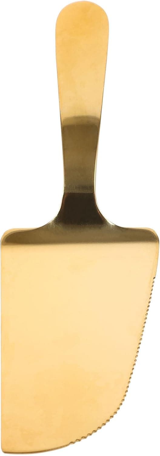 Tannet Pizzakakespade i Rustfritt Stål 11.8x3.9x0.8tommer Stilig Solid Gjenbrukbart Bakeverktøy