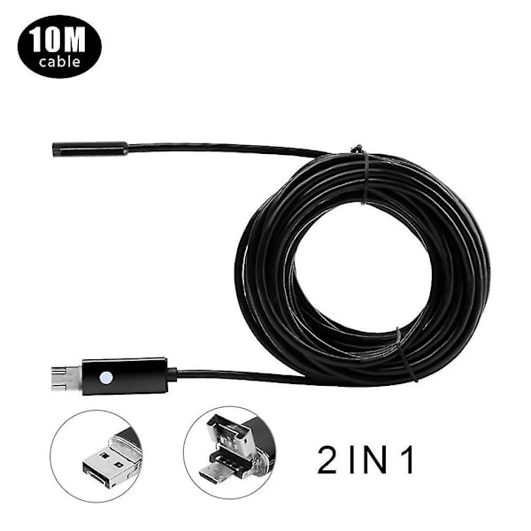 10m 7mm 6 LED Android Endoskop Vattentät Kamera