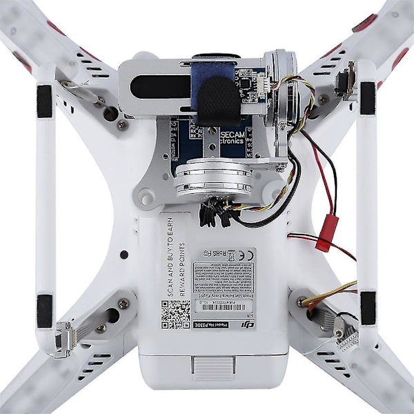 Sølv FPV 2-akset Brushless Gimbal til DJI Phantom GoPro