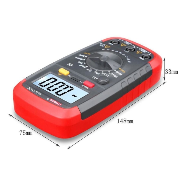 UA6013L Ikke-automatisk Digital LCD Kondensator Kapacitans Tester