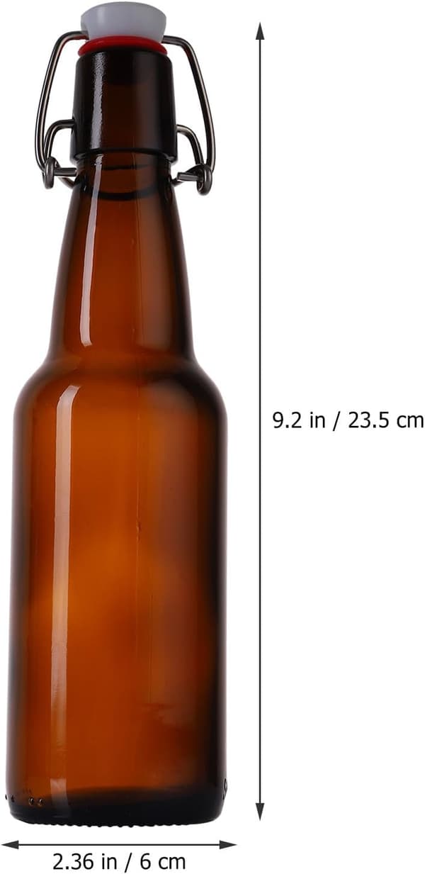 2 st praktiska flaskor med spänne, läckagesäkra hushållsglasflaskor med bra försegling