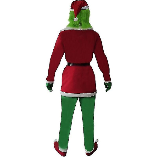 Grinch-kostym för vuxna, jultomte Grinch-klädsel M