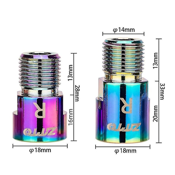 Ztto Sykkelpedalforlenger Krom-Molybden Sykkel 16mm