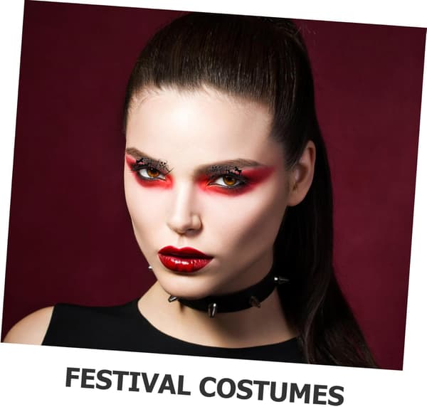 7 par Halloween lösögonfransar Dramatiska Goth ögonfranskluster