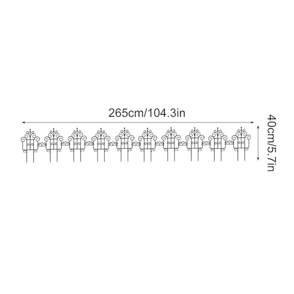 Heta 2023 Plaststaket Trädgårdsgrind Miniatyr Dekoration