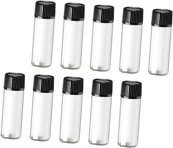 24 st Mini eteriska oljeflaskor i glas 5 ml Resekosmetikflaska