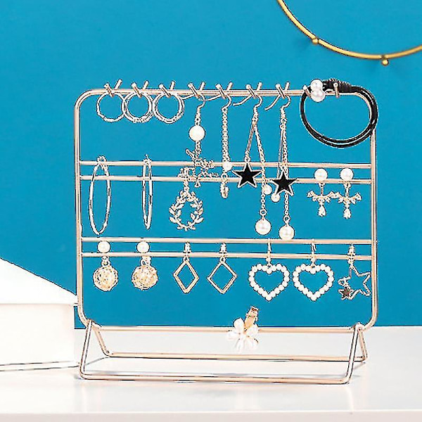 Smyckestativ, Metallörhängeorganisatör, Vacker Halsbandshållare Armband Display, Smycken Org-haoyi-yuhao