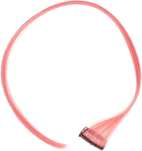 9 stk. syntetiske hårextensions lange hårparyk-stykker klip-extensions highlights til cosplay-tilbehør