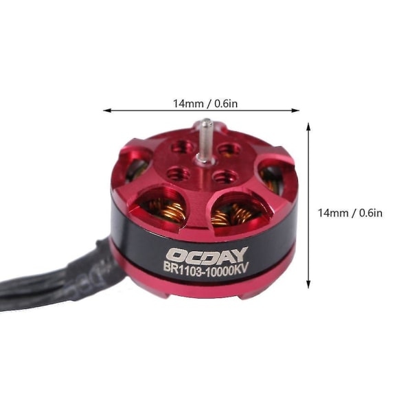 Ocday BR1103 10000KV-motor för 50 80 100 drone