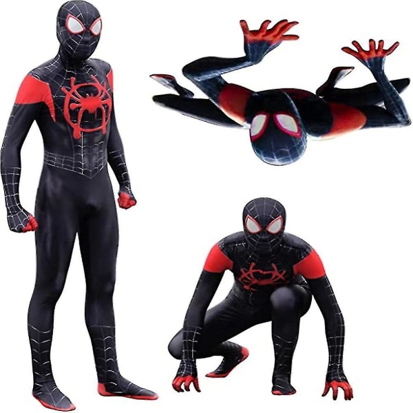 Menn Superhelt Costume Jumpsuit+maske Fancy Suit Rekvisitter 160