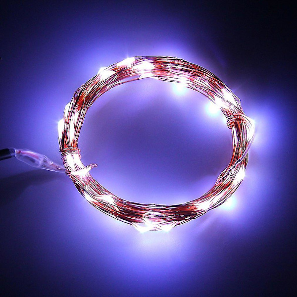 5m 50 LED Kobbertråd Julefest Lysstreng Feelyg 12v