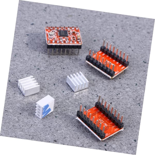 Stepper Motor Driver Modul A4988 med justerbar strøm og termisk nedlukning 3 stk.