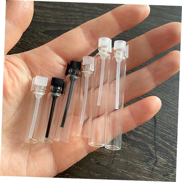 Tomme flasker Parfume flasker 100 stk. Prøveglas Bærbare Praktiske